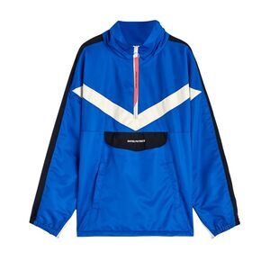 Daniel Patrick Mens Sport Panel Anorak Jacket Medium Cobalt/Black